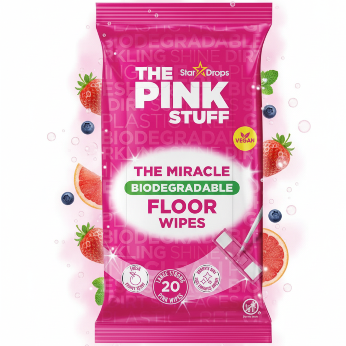 The Pink Stuff Chusteczki Nawilżane do Mycia Podłóg 20szt