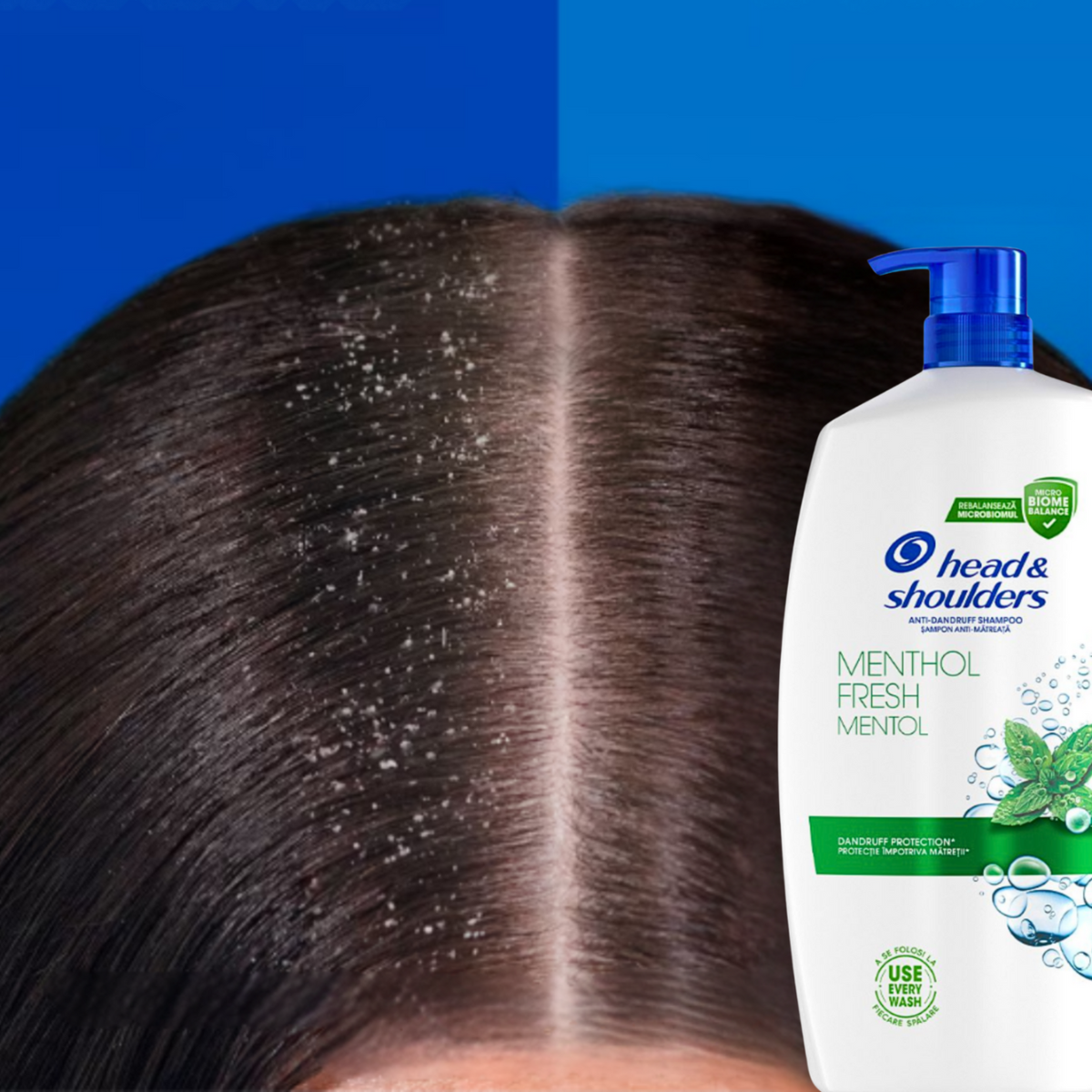 Head & Shoulders Szampon z Pompką do Włosów Menthol Fresh 800ml