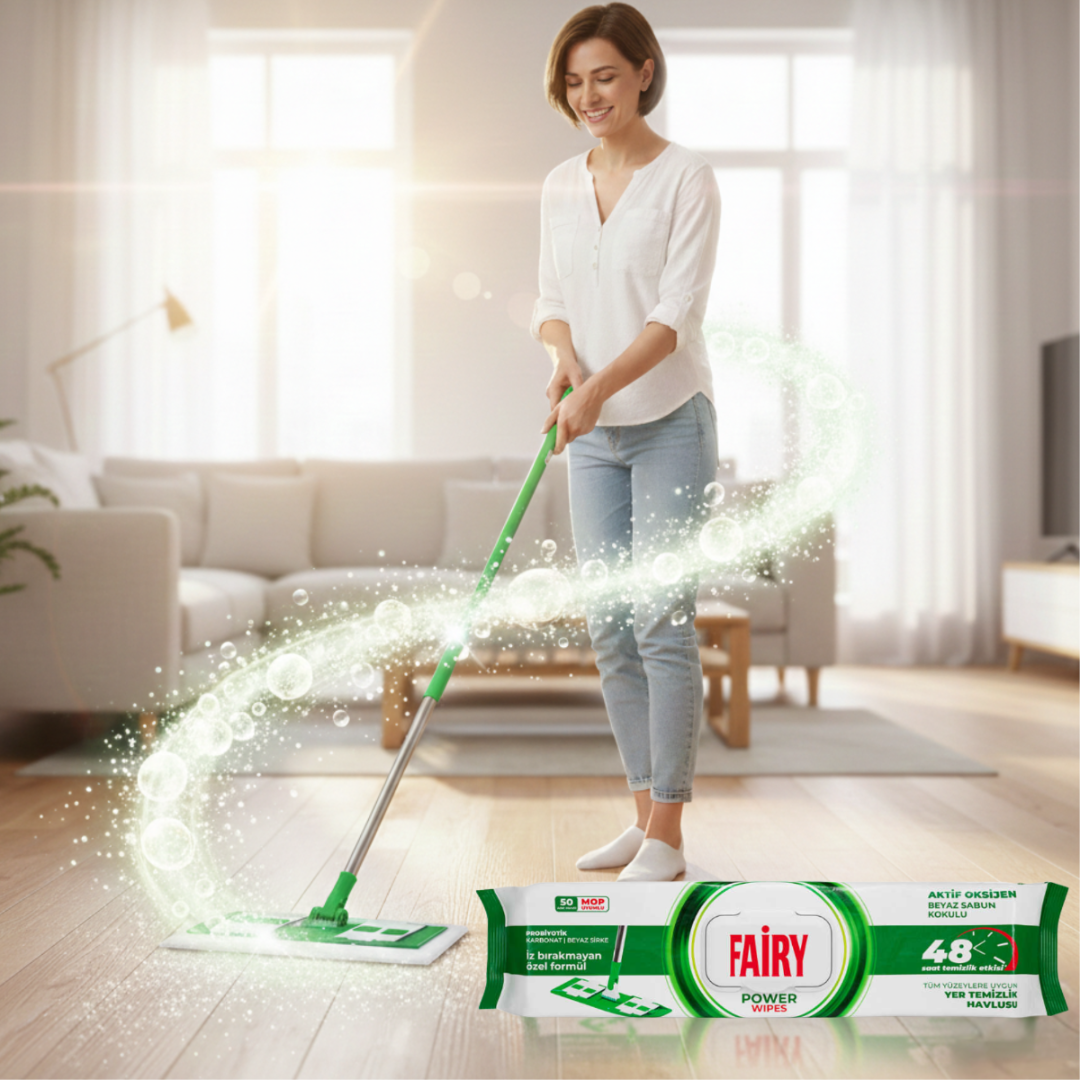 Fairy Wkłady Nawilżane do Mopa Power 50szt