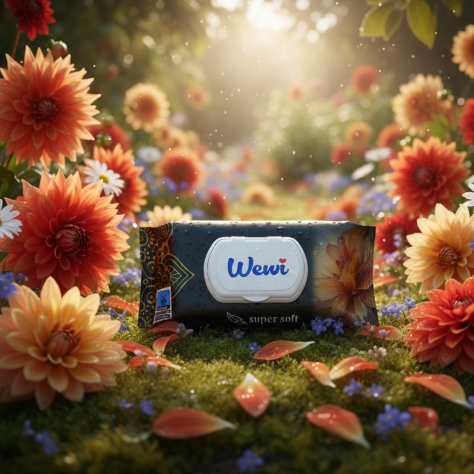 Wewi Chusteczki Nawilżane Flower 120szt