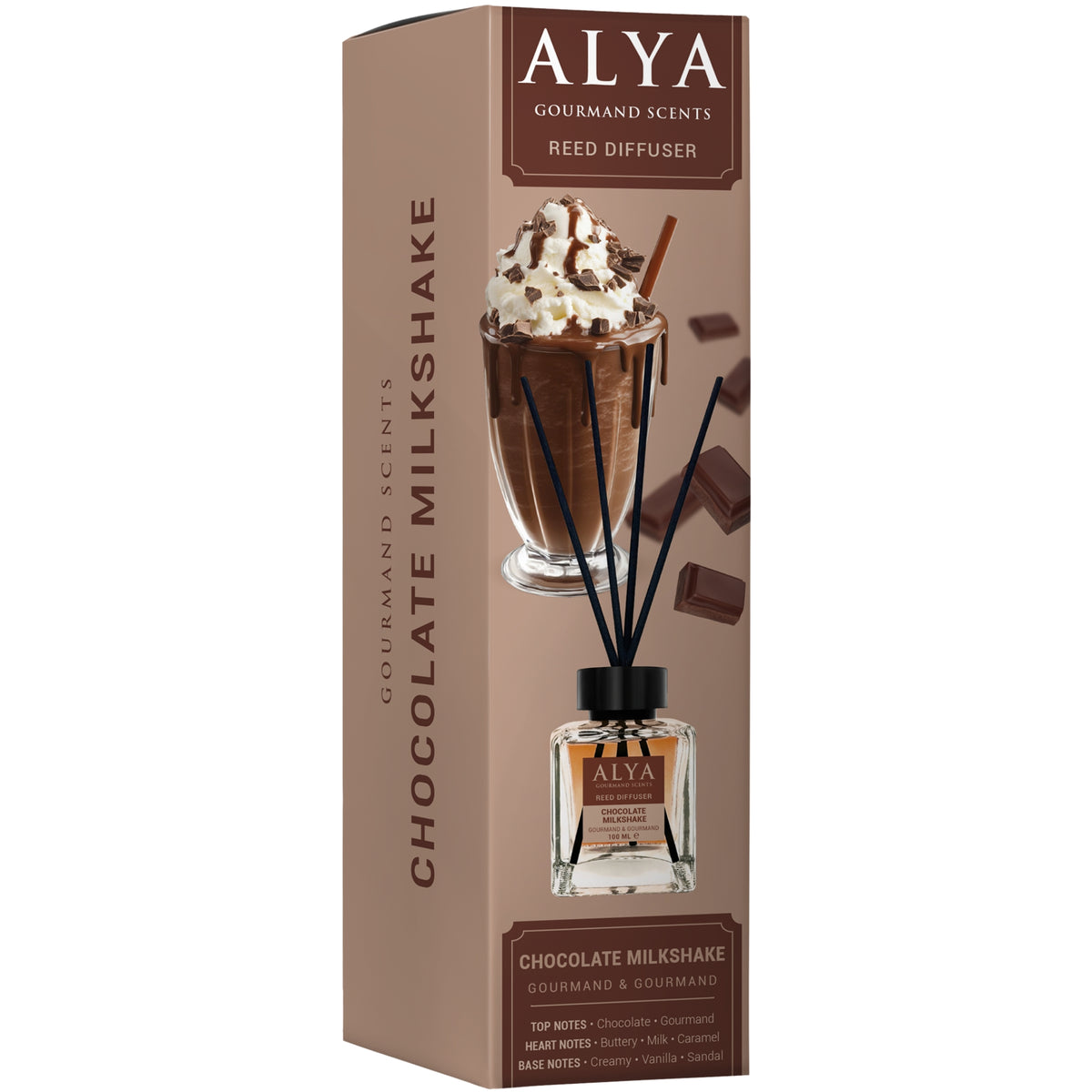 Alya Gourmand Patyczki Zapachowe Chocolate Milkshake 100ml
