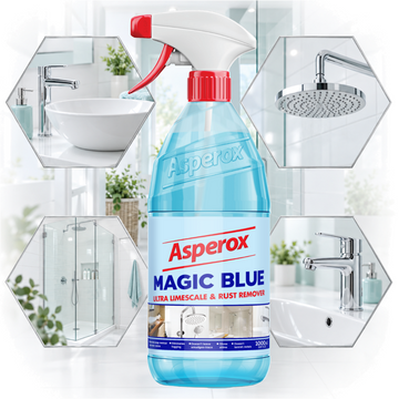 Asperox Magic Blue Odkamieniacz do Usuwania Kamienia i Rdzy w Sprayu 1l