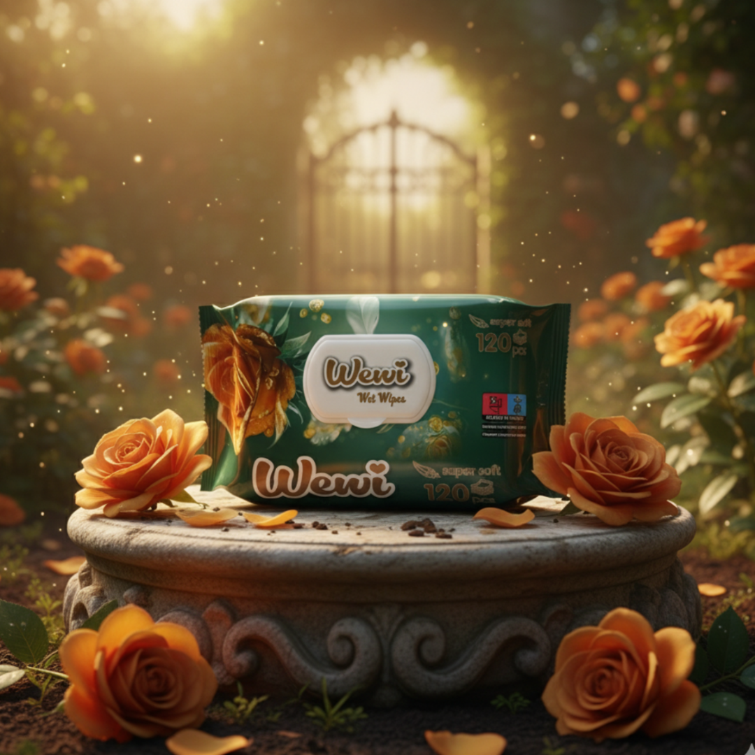 Wewi Chusteczki Nawilżane Rose 120szt
