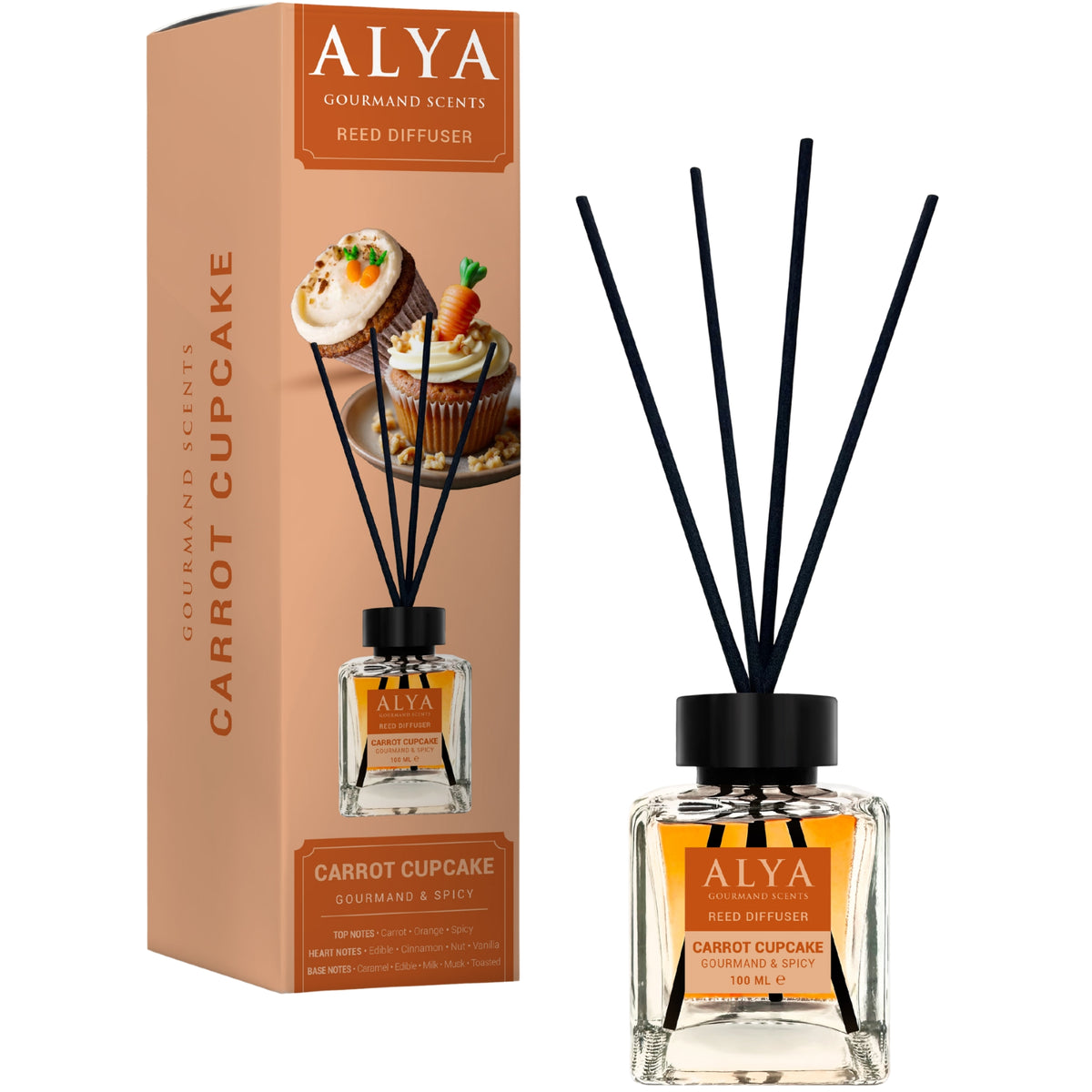 Alya Gourmand Patyczki Zapachowe Carrot Cupcake 100ml