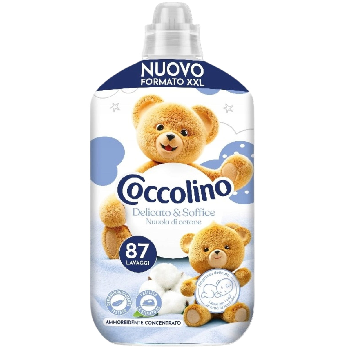 Coccolino Koncentrat do Płukania Tkanin Delicata & Soffice 87 Prań 1827ml
