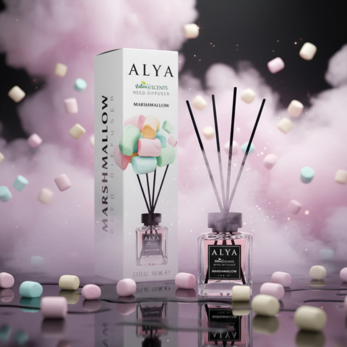 Alya Patyczki Zapachowe Marshmallow 100ml