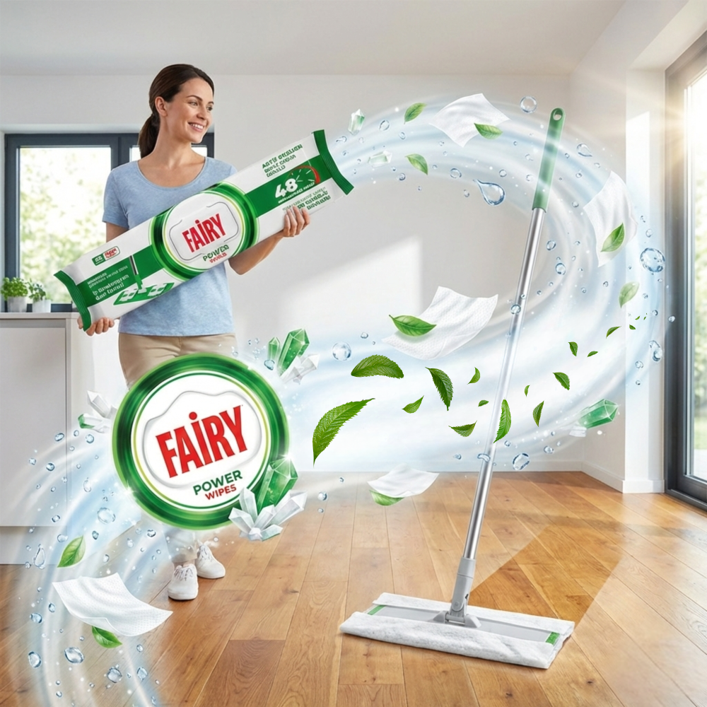 Fairy Wkłady Nawilżane do Mopa Power 50szt