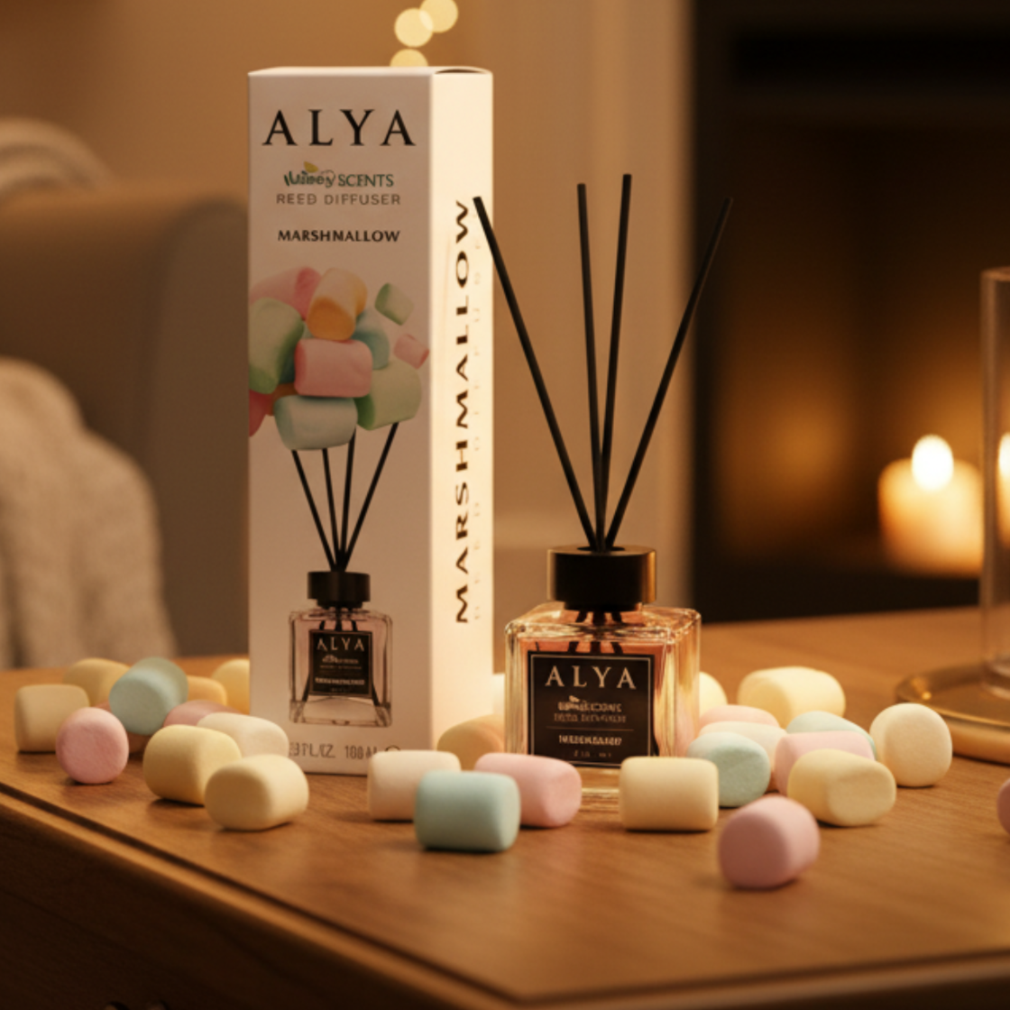 Alya Patyczki Zapachowe Marshmallow 100ml