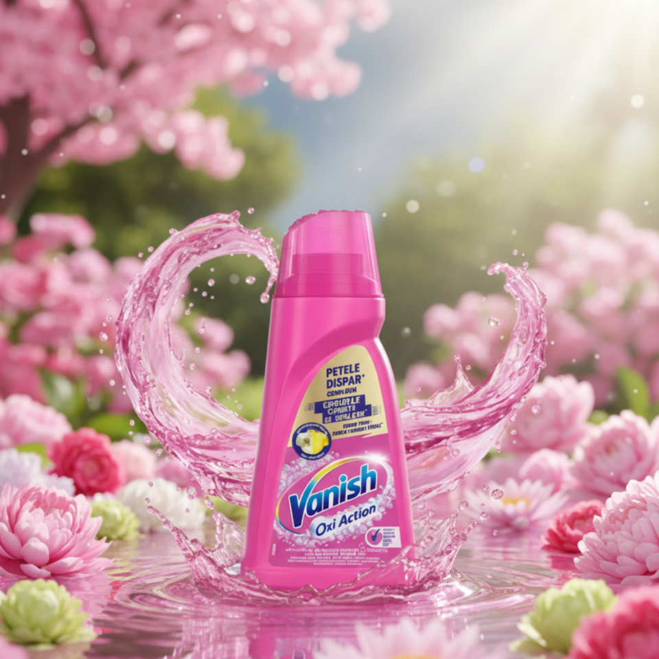 Vanish Oxi Action Pink Odplamiacz w Żelu do Koloru 1l