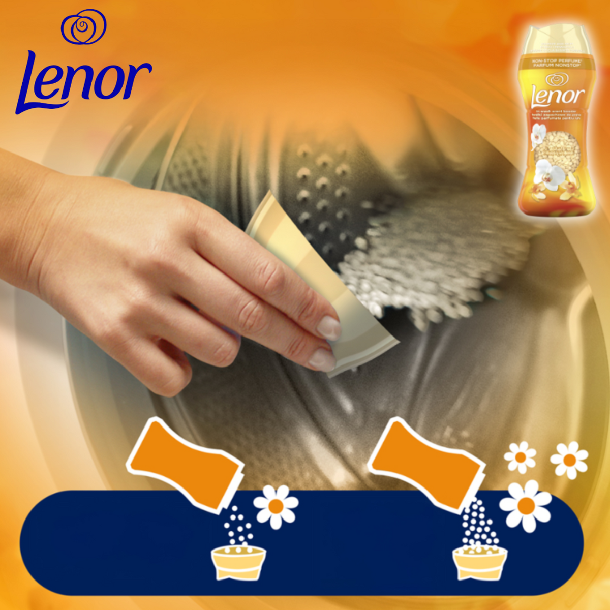 Lenor Perełki Zapachowe Gold Orchid & Vanilla 270g