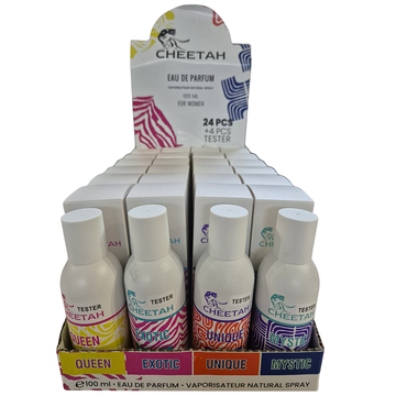 Cheetah Perfuma Damska Mystic/Exotic/Unique/Queen 24x100ml