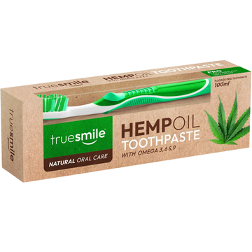 Truesmile Hemp Oil Pasta do Zębów + Szczoteczka 100ml