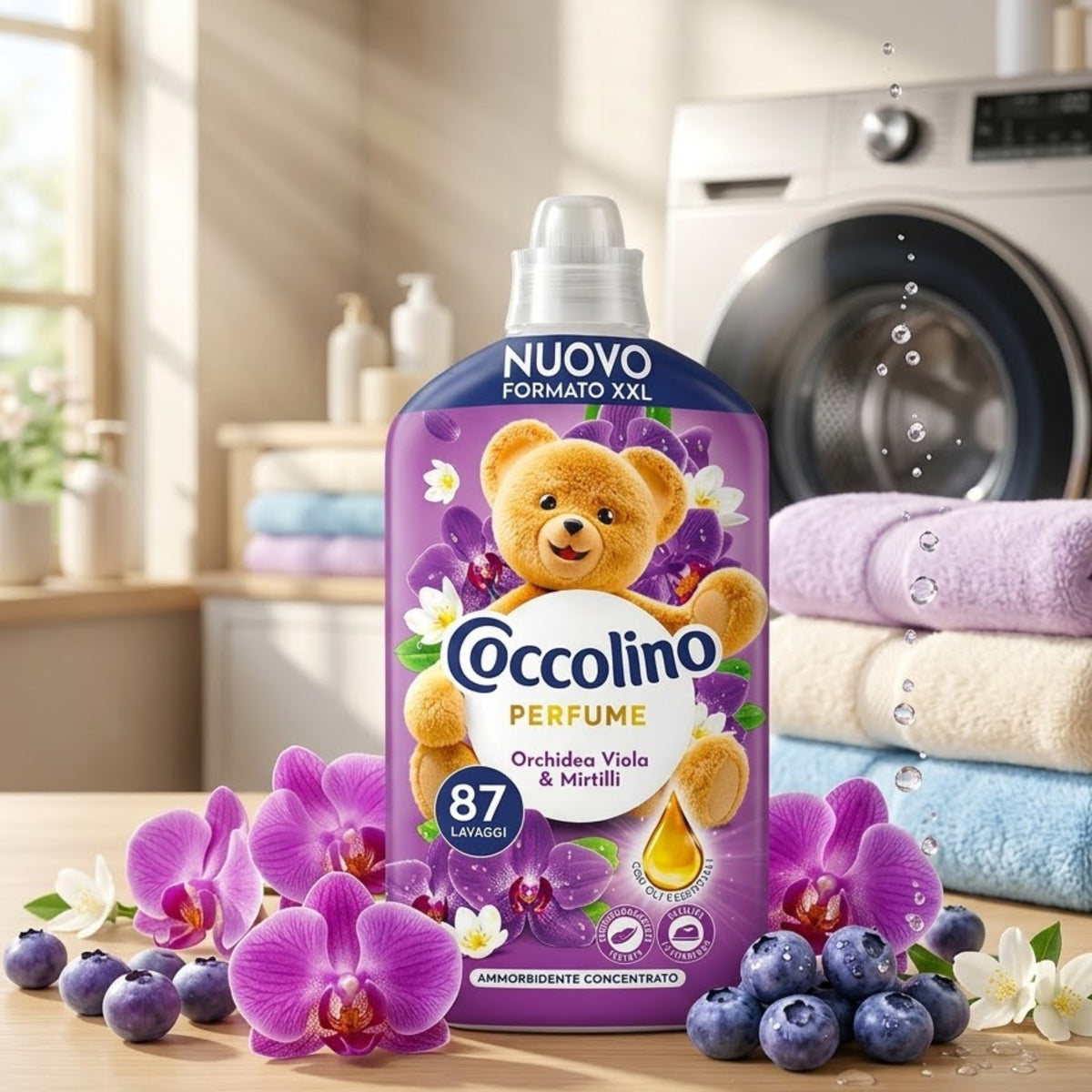 Coccolino Koncentrat do Płukania Tkanin Orchidea Viola 87 Prań 1827ml