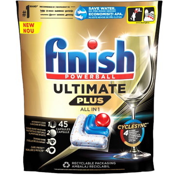 Finish Ultimate Plus All in One Kapsułki do Zmywarki Fresh 45szt