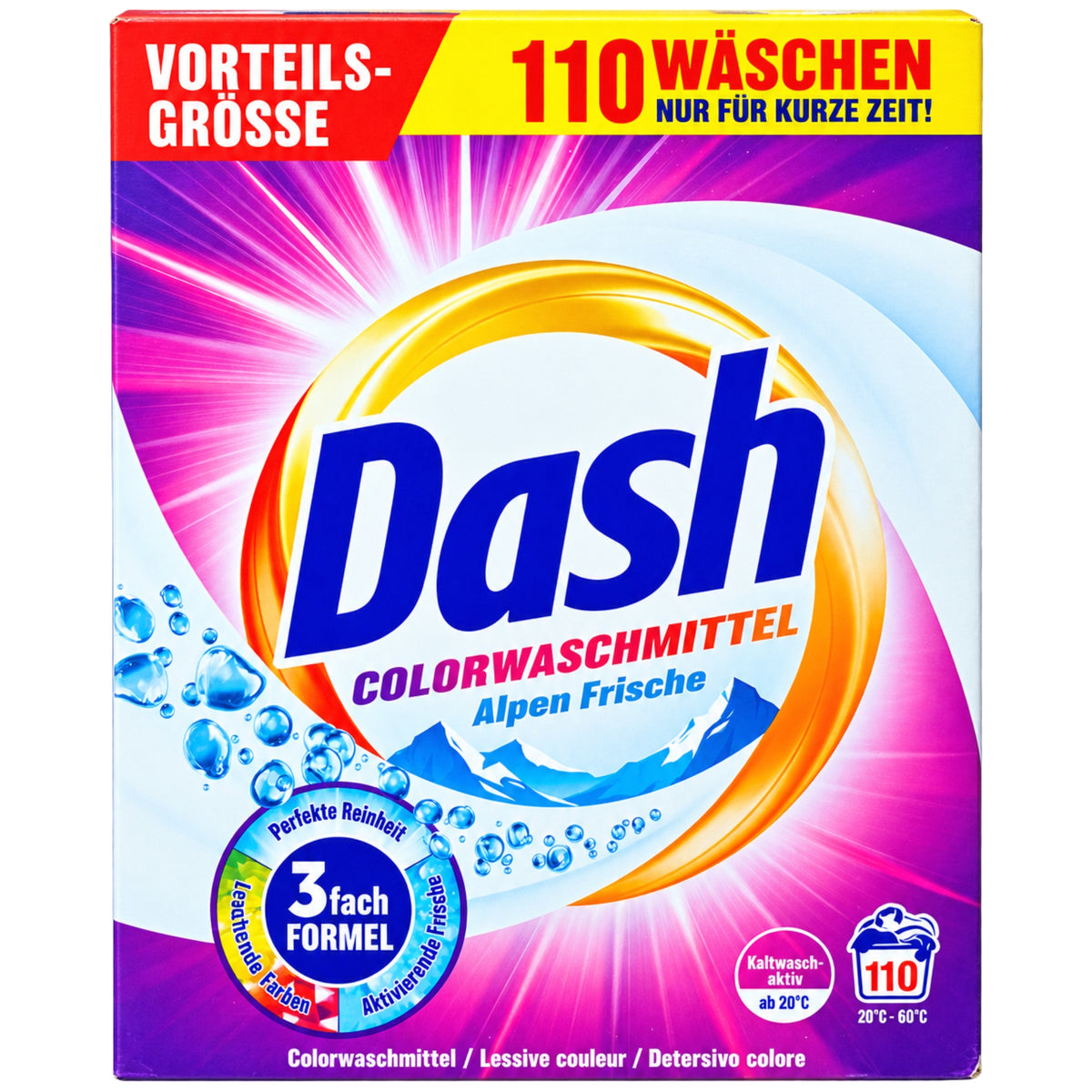 Dash Proszek do PraniaTkanin Kolorowych Color Frische 110 Prań 5,5kg