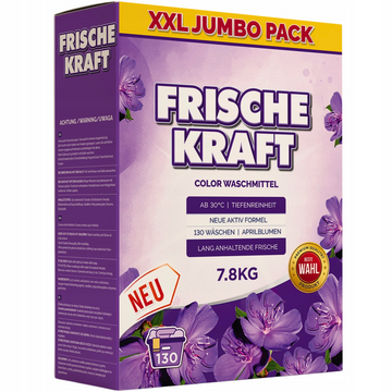 Frische Kraft  Proszek do Prania Tkanin Kolor 7,8kg 130 Prań