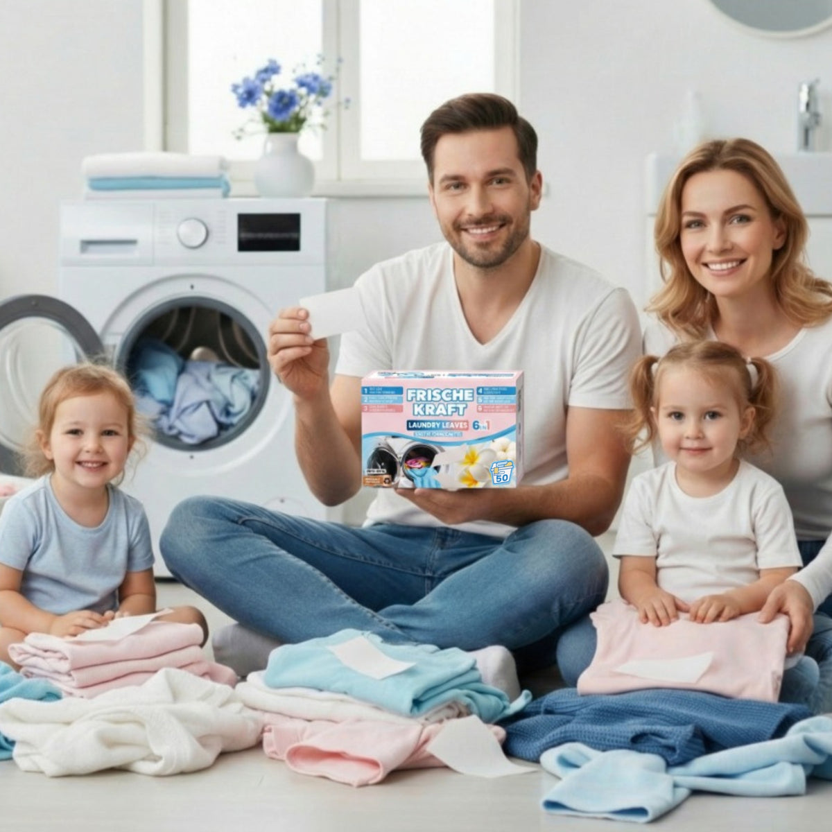 Frische Kraft 6w1 Listki Piorące Sensitive 50szt