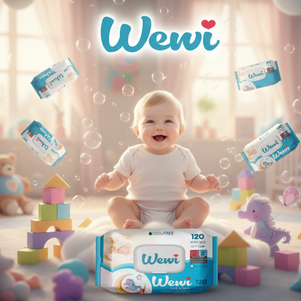 Wewi Chusteczki Nawilżane dla Dzieci 120szt