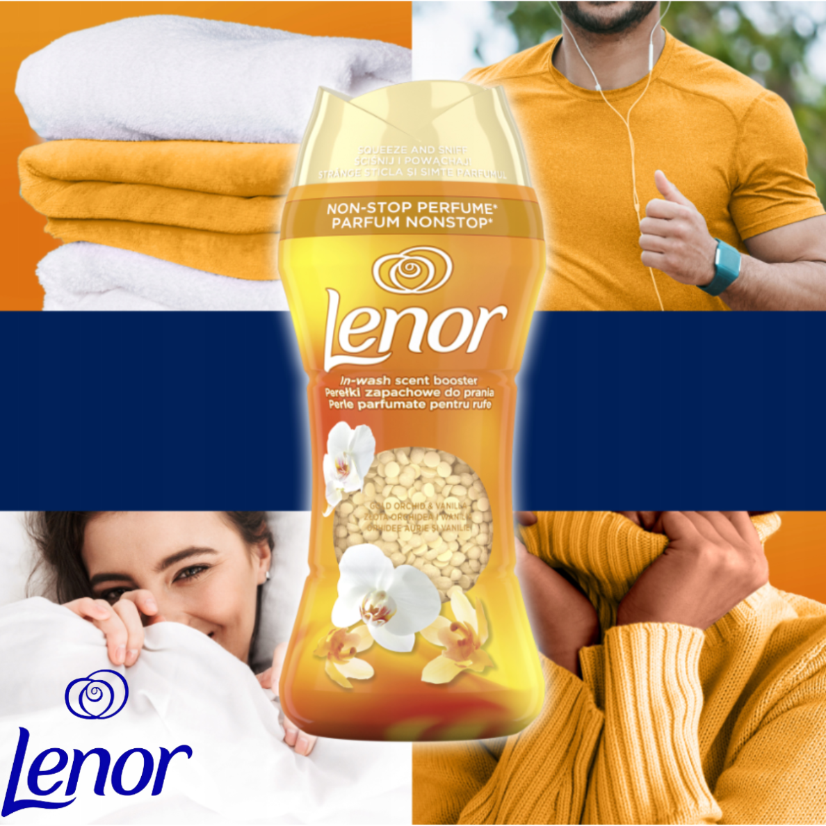 Lenor Perełki Zapachowe Gold Orchid & Vanilla 270g