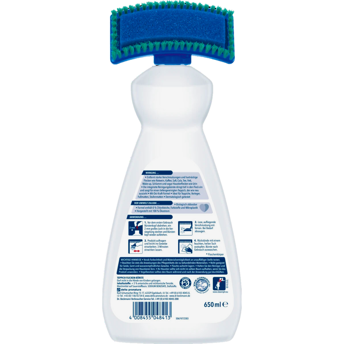 Dr Beckmann Odplamiacz ze Szczotką do Dywanów 650ml