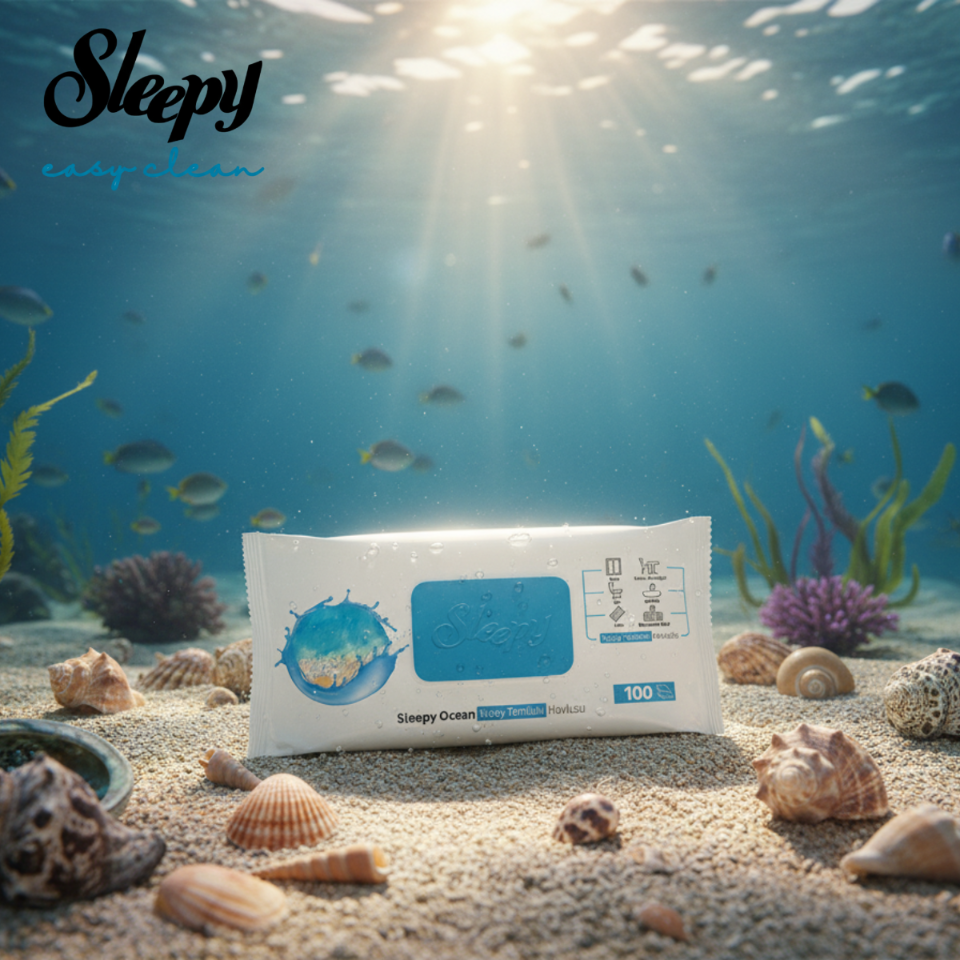 Sleepy Uniwersalne Chusteczki do Czyszczenia Powierzchni Ocean 100szt