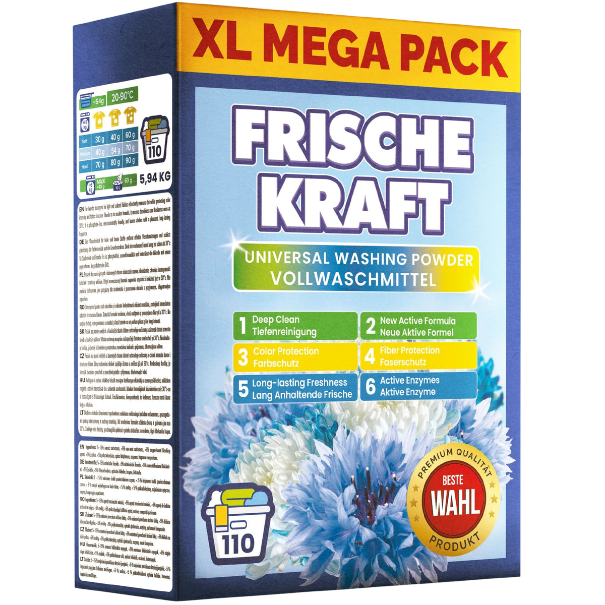 Frische Kraft Proszek do Prania Uniwersalny 5,94kg 110 Prań