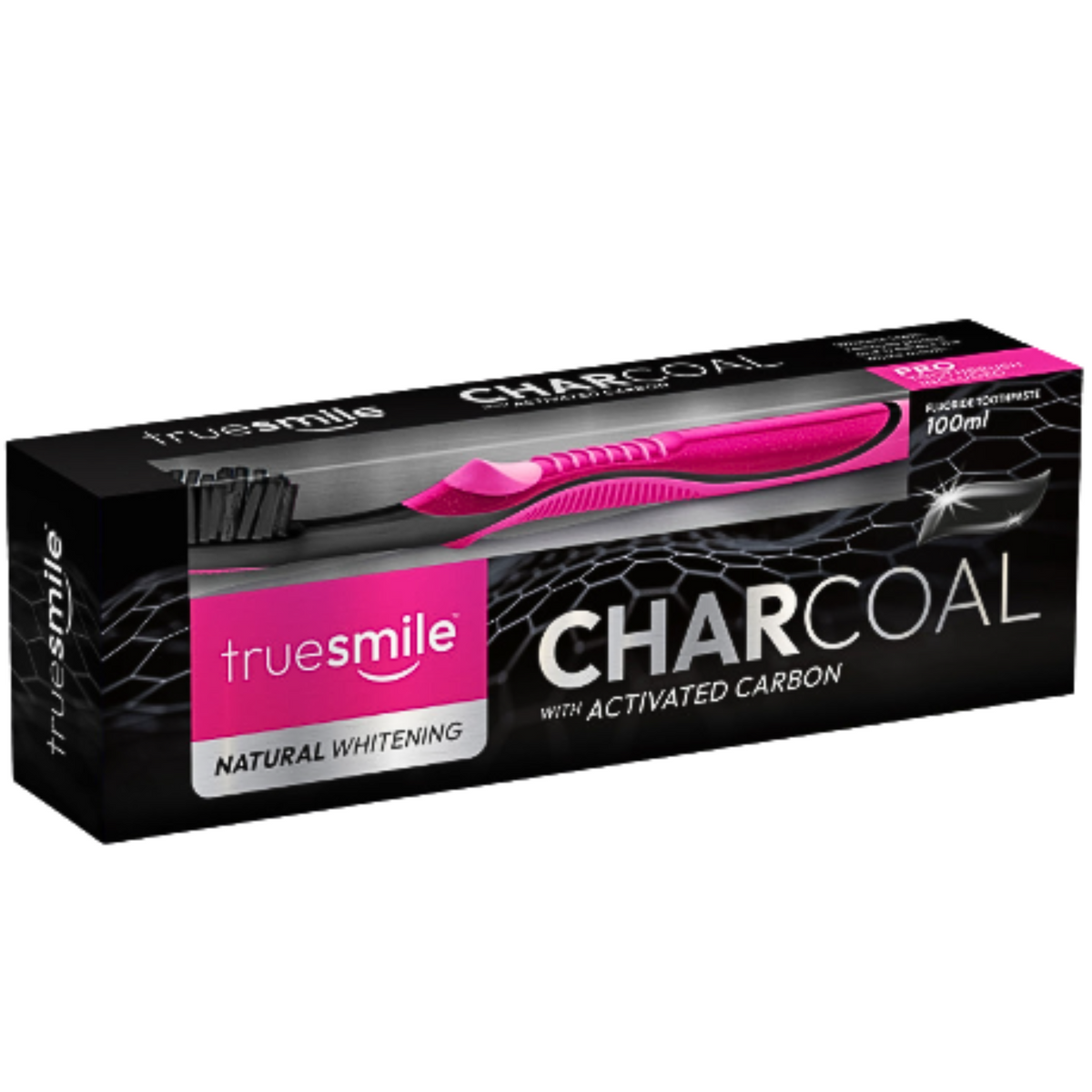 Truesmile Charcoal Pasta do Zębów Wybielająca z Węglem Aktywnym + Szczoteczka 100ml