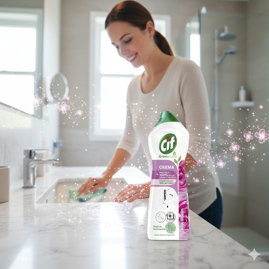 Cif Crema Mleczko Czyszczące Uniwersalne Pink Bloom 750ml