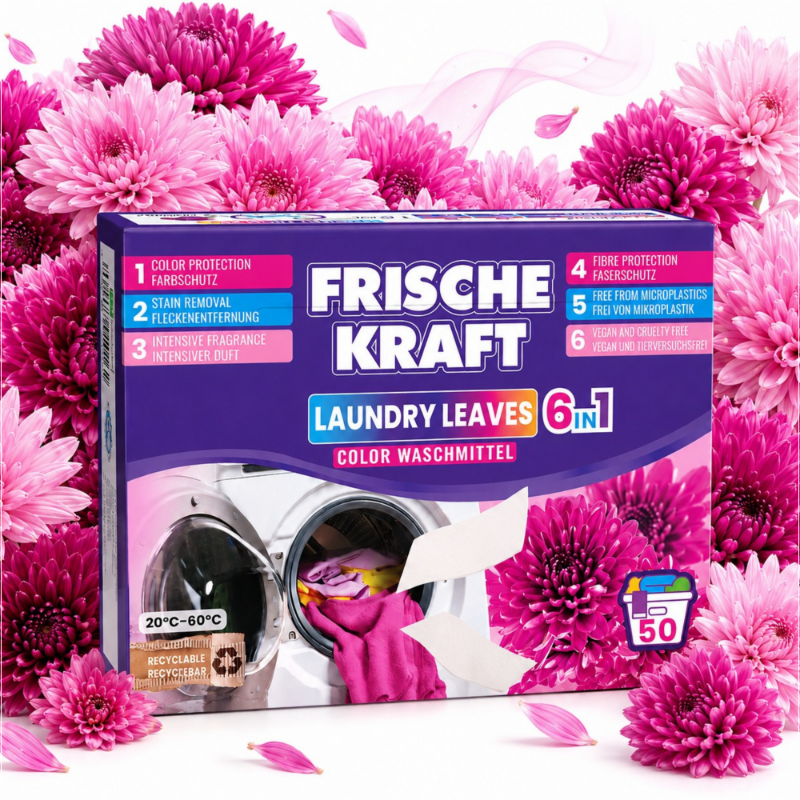 Frische Kraft 6w1 Listki Piorące do Koloru 50szt