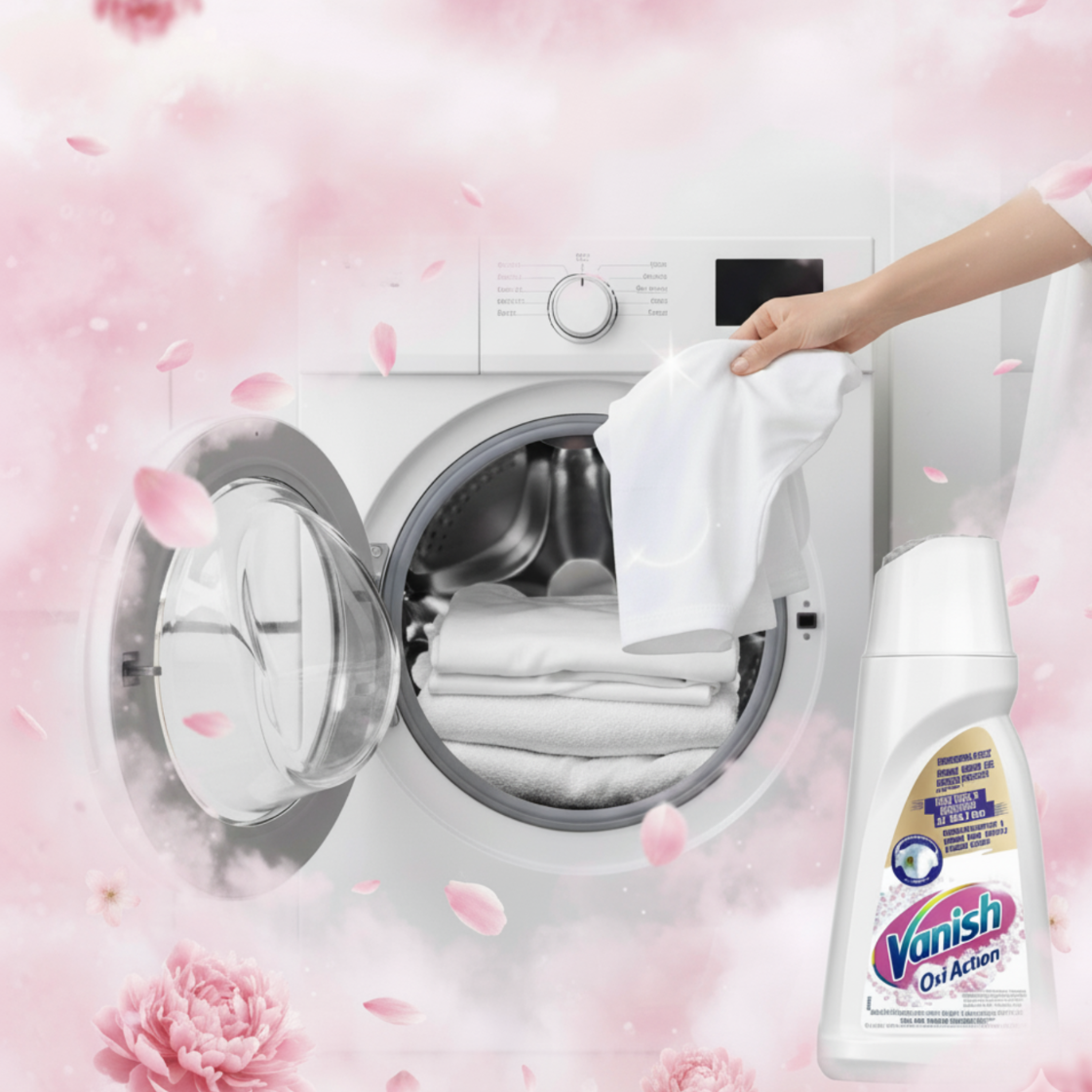 Vanish Oxi Action Odplamiacz w Żelu do Białego 1l