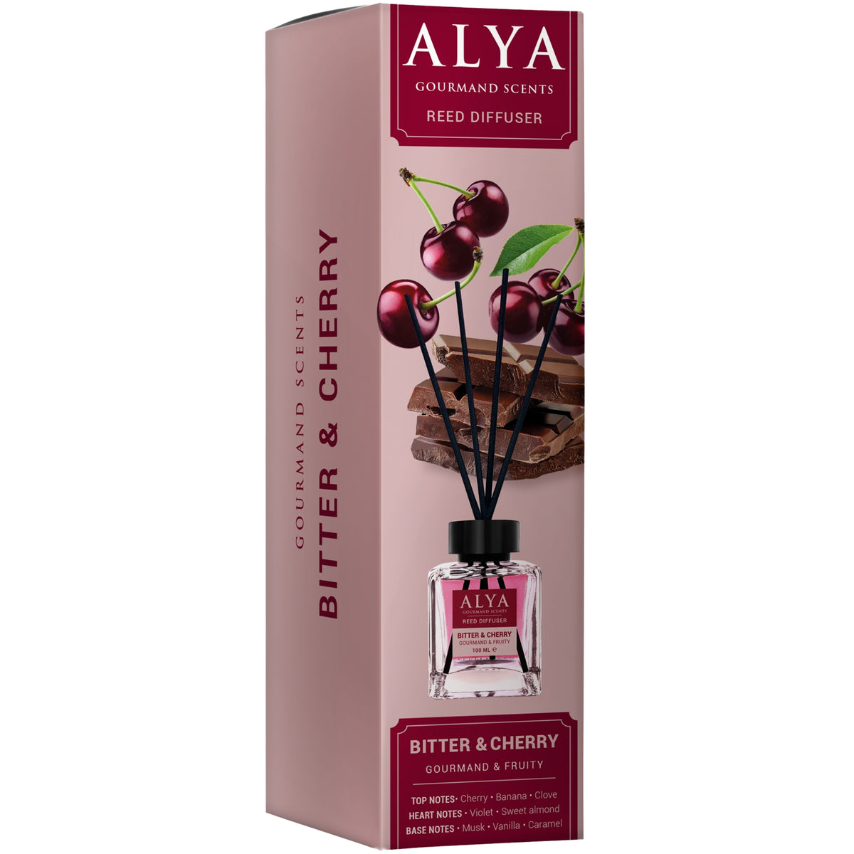 Alya Gourmand Patyczki Zapachowe Bitter&Cherry 100ml