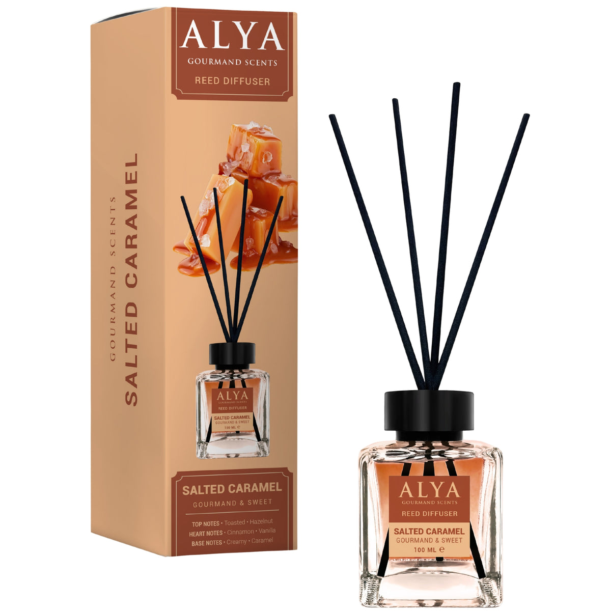 Alya Gourmand Patyczki Zapachowe Salted Caramel 100ml