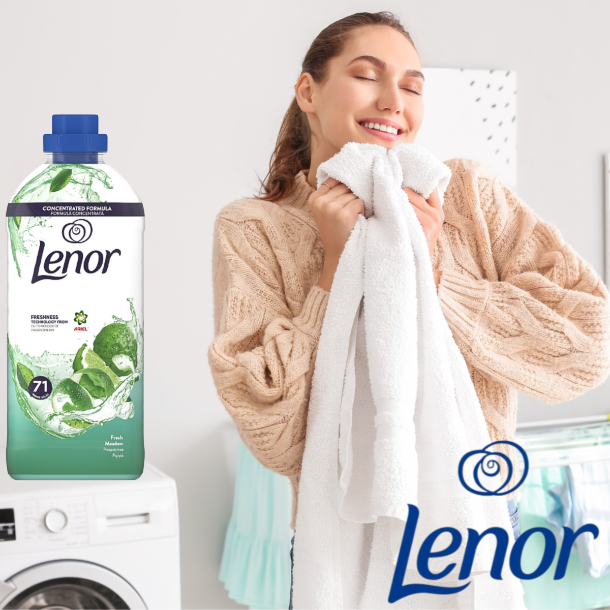 Lenor Płyn do Płukania Fresh Meadow 71 Prań 1,49l