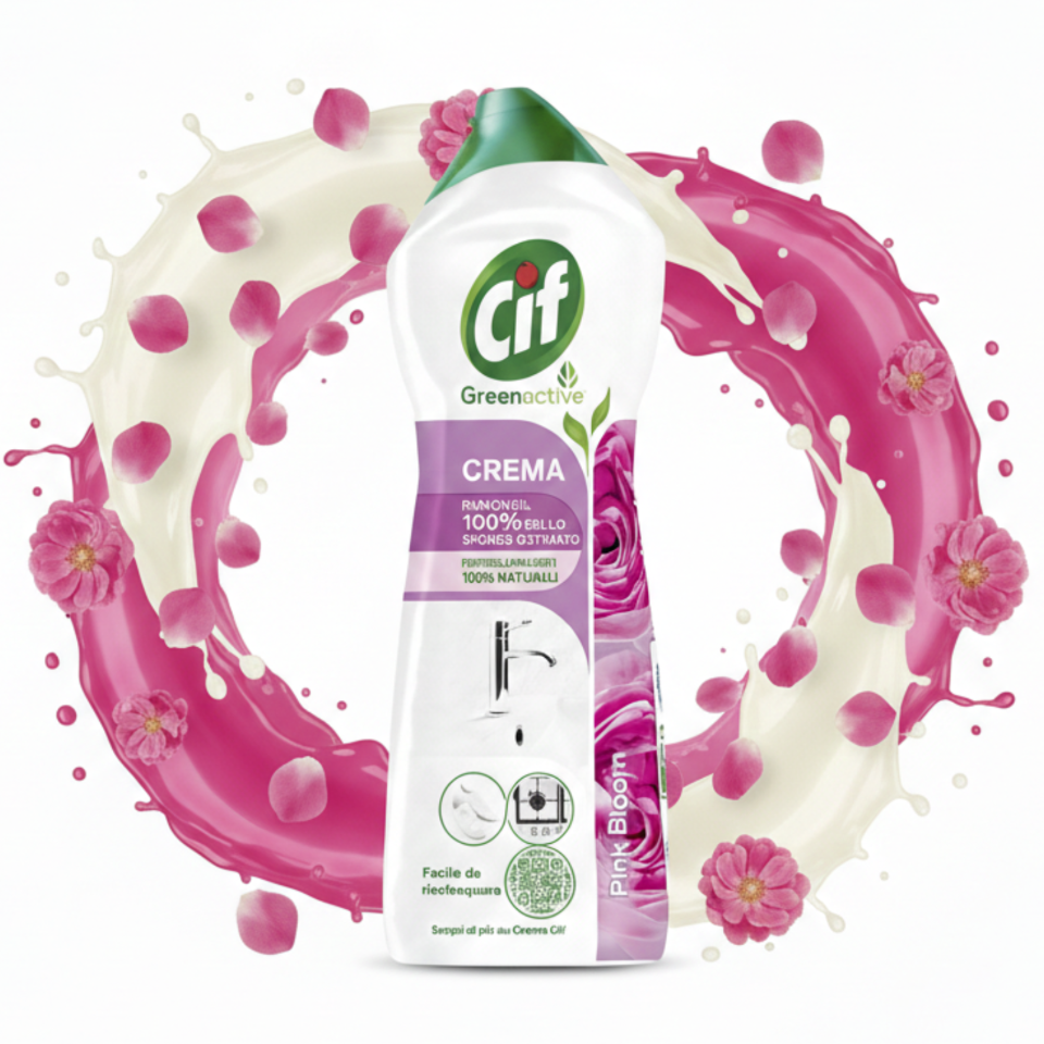 Cif Crema Mleczko Czyszczące Uniwersalne Pink Bloom 750ml