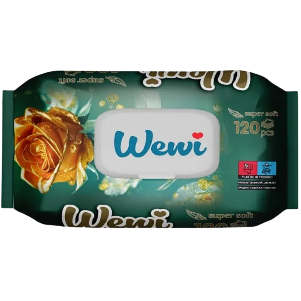 Wewi Chusteczki Nawilżane Rose 120szt