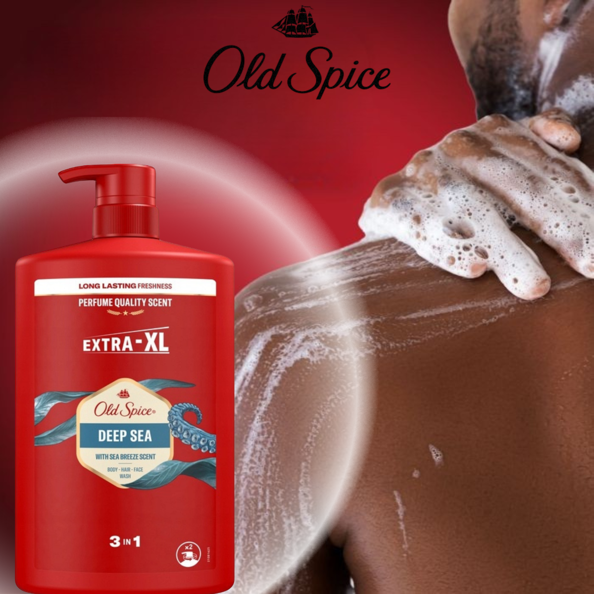 Old Spice 3w1 Żel pod Prysznic Męski Deep Sea 1l