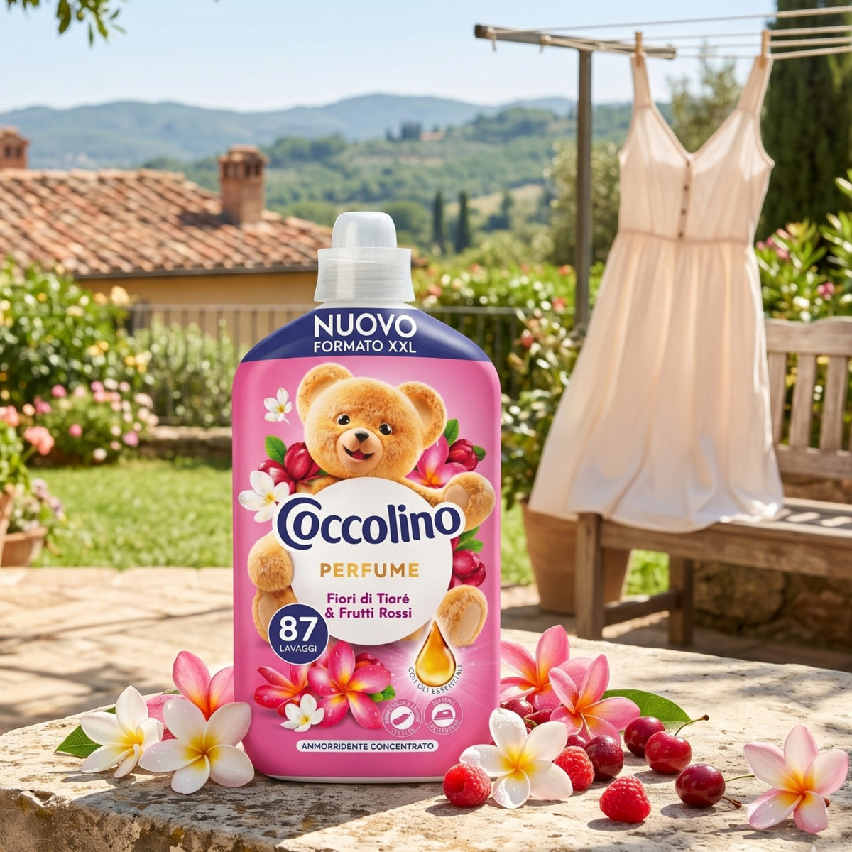Coccolino Koncentrat do Płukania Tkanin Fiori di Tiare 87 Prań 1827ml