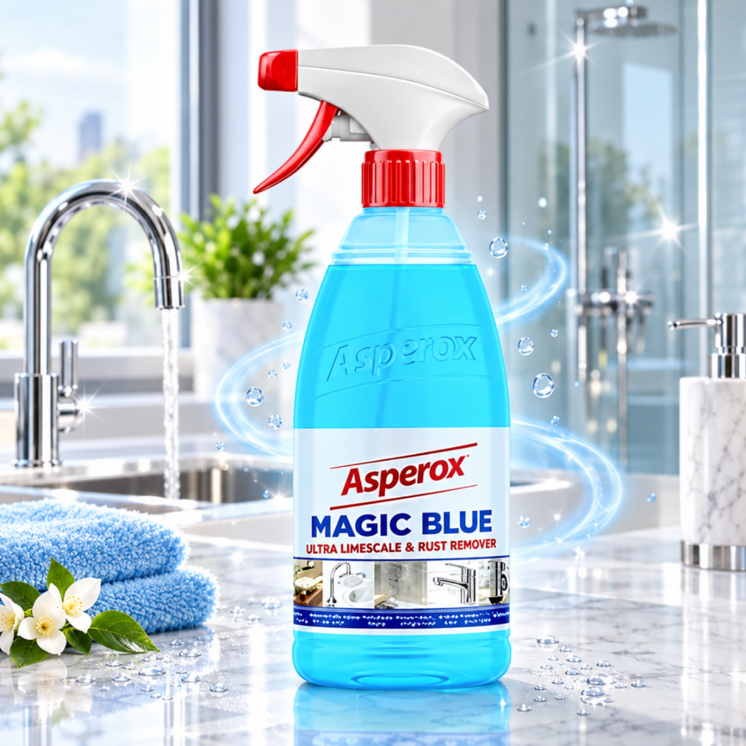 Asperox Magic Blue Odkamieniacz do Usuwania Kamienia i Rdzy w Sprayu 1l