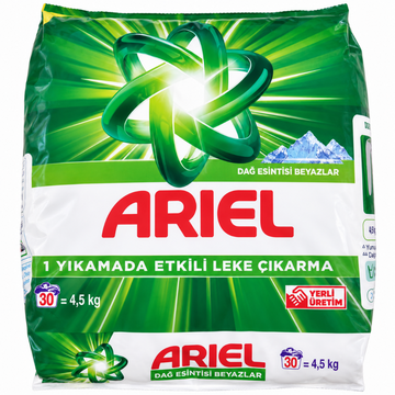 Ariel Proszek do Prania Tkanin Białych Mountain Breeze 30 Prań 4,5kg