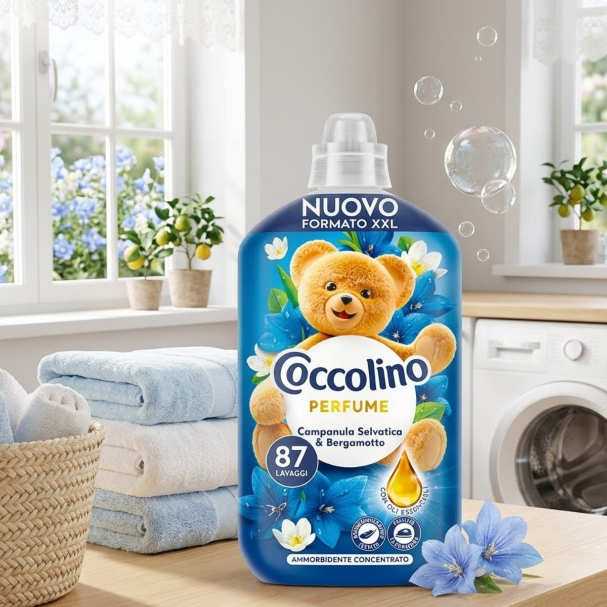 Coccolino Koncentrat do Płukania Tkanin Campanula 87 Prań 1827ml