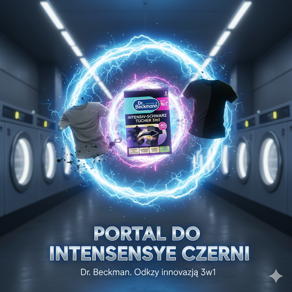 Dr Beckmann 3w1 Chusteczki do Prania Czarnego Odnowa Koloru 8szt