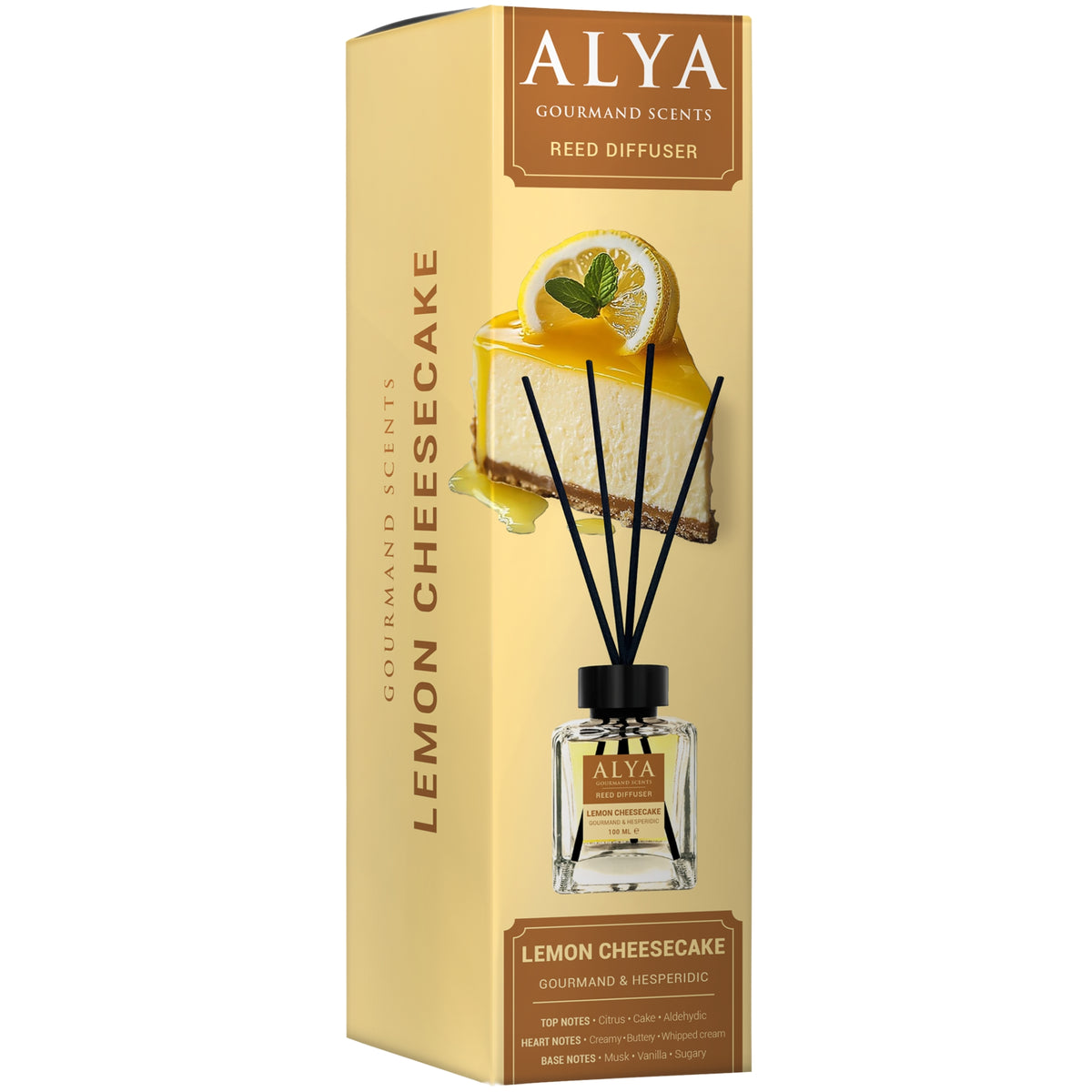 Alya Gourmand Patyczki Zapachowe Lemon Cheesecake 100ml