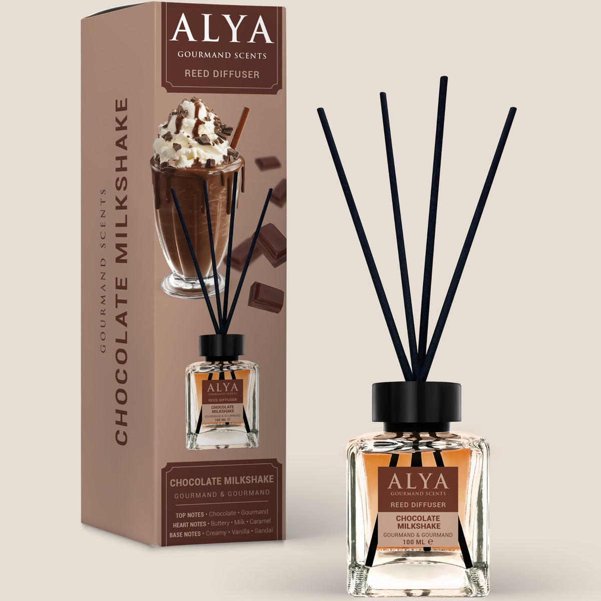 Alya Gourmand Patyczki Zapachowe Chocolate Milkshake 100ml