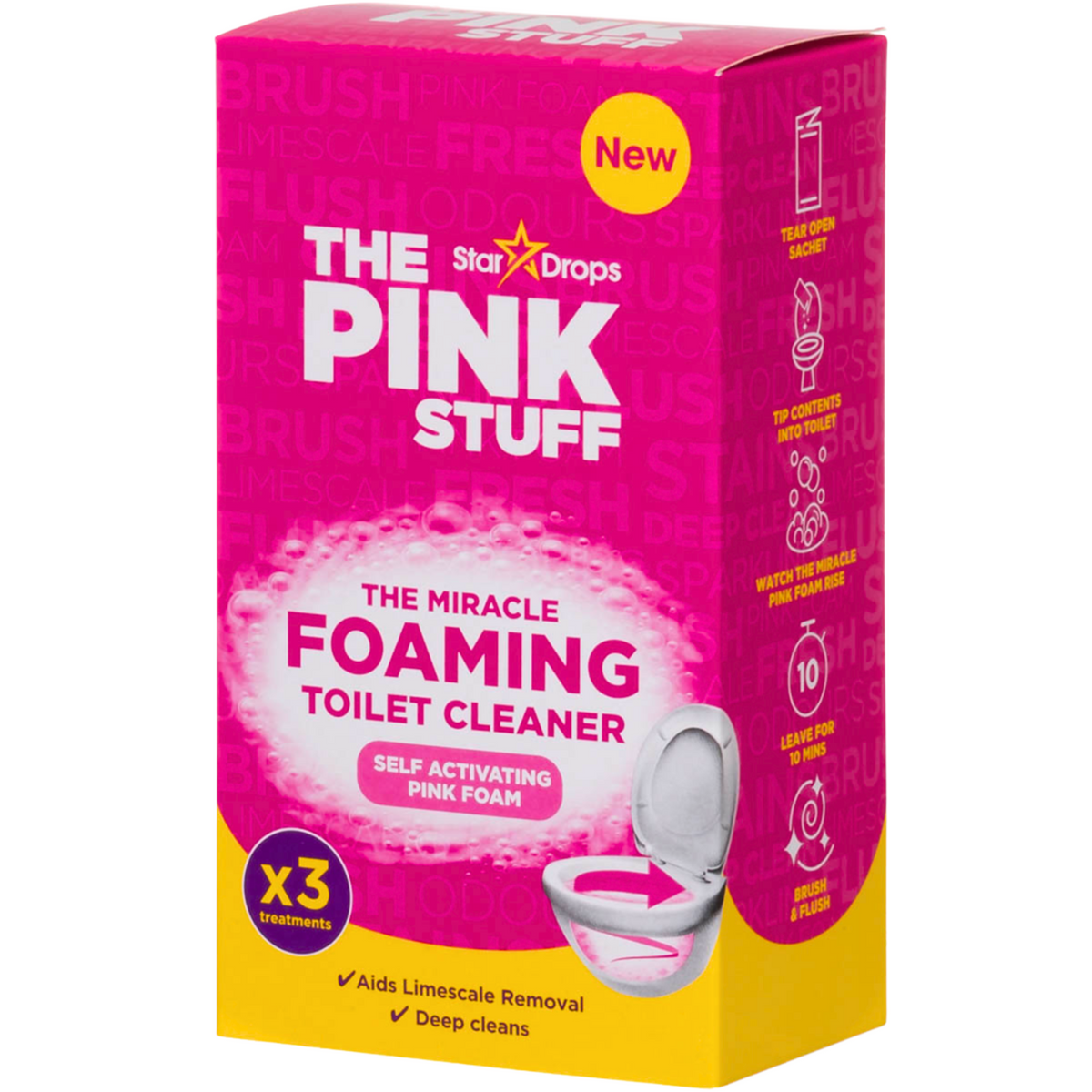 The Pink Stuff Proszek Czyszczący do WC w Saszetkach 3szt