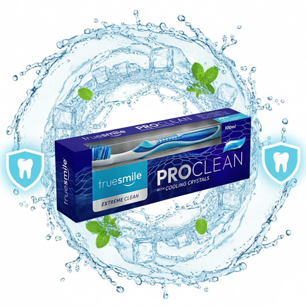 Truesmile Pro Clean With Cooling Crystals Pasta do Zębów + Szczoteczka 100ml