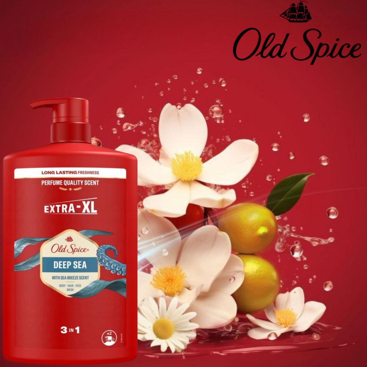 Old Spice 3w1 Żel pod Prysznic Męski Deep Sea 1l