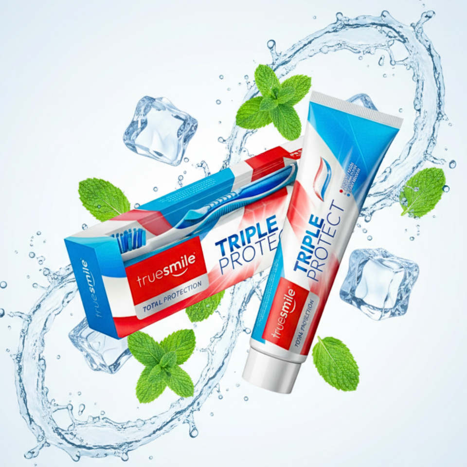 Truesmile Triple Protect Pasta do Zębów + Szczoteczka 100ml