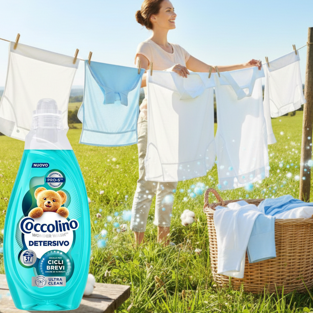 Coccolino Żel do Prania Kolorowych Tkanin Ultra Clean 37 Prań 1,48l