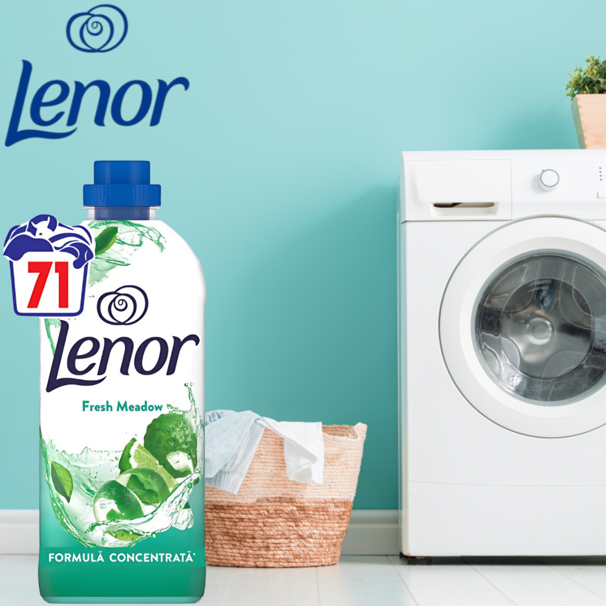 Lenor Płyn do Płukania Fresh Meadow 71 Prań 1,49l