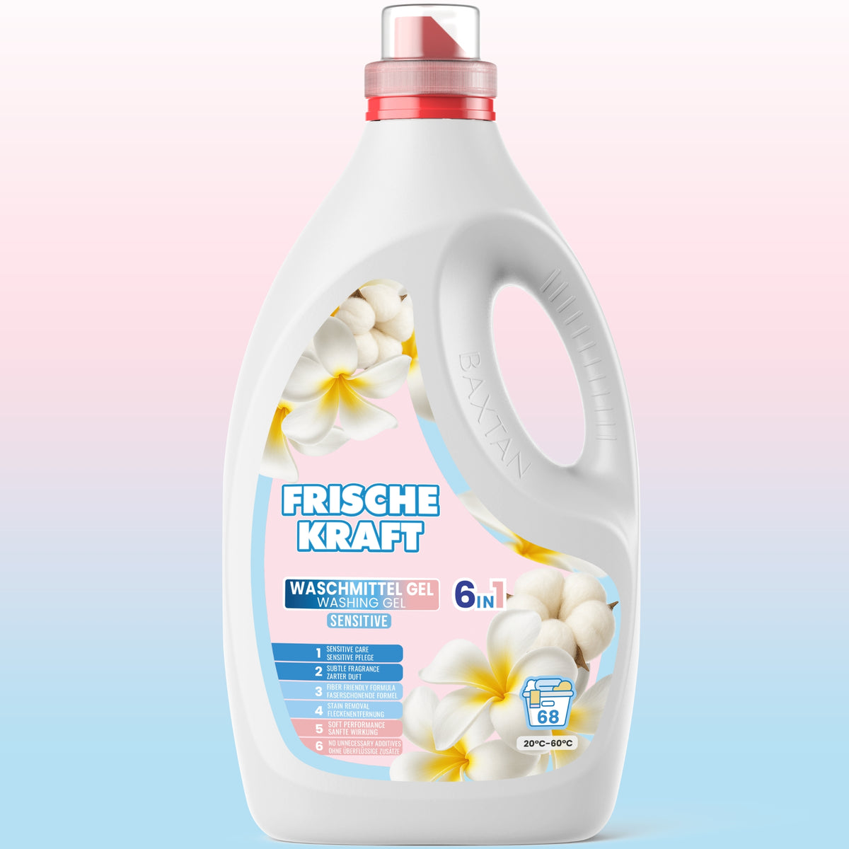 Frische Kraft 6w1 Żel do Prania Tkanin Sensitive 2,04l 68 Prań